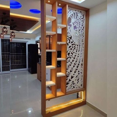  Vách ngăn trang trí phòng khách 