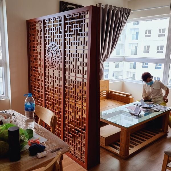 Vách ngăn cnc phòng ngủ 22