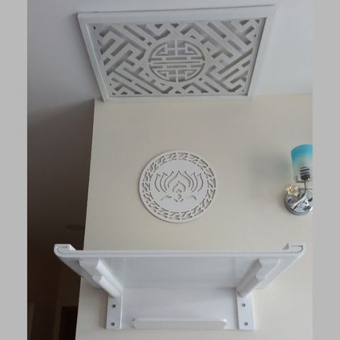  TRANG THỜ TREO TƯỜNG GỖ SỒI 04 