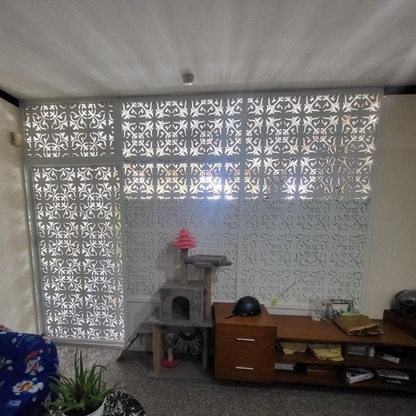 Vách ngăn cnc phòng ngủ 38