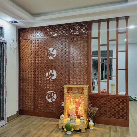  Vách ngăn cnc phòng ngủ 3 