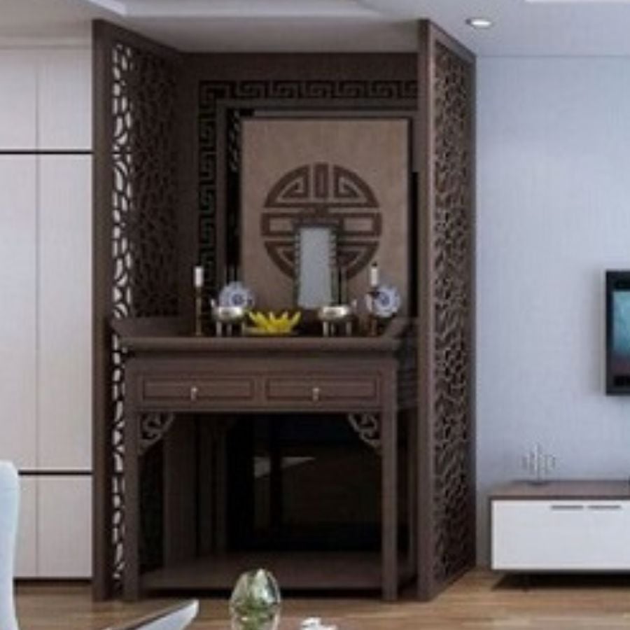 Vách ngăn phòng thờ 105