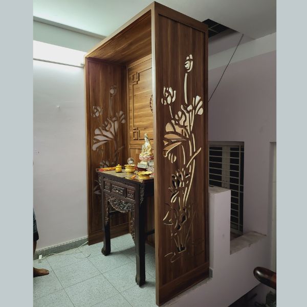 Vách ngăn phòng thờ 10