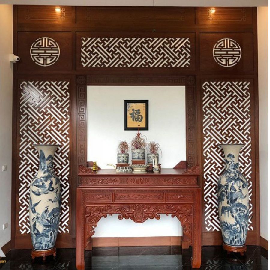Vách ngăn phòng thờ 125