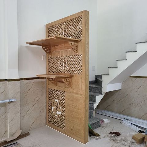  TRANG THỜ TREO TƯỜNG GỖ SỒI 18 