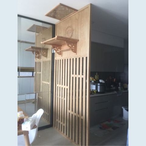  TRANG THỜ TREO TƯỜNG GỖ SỒI 25 