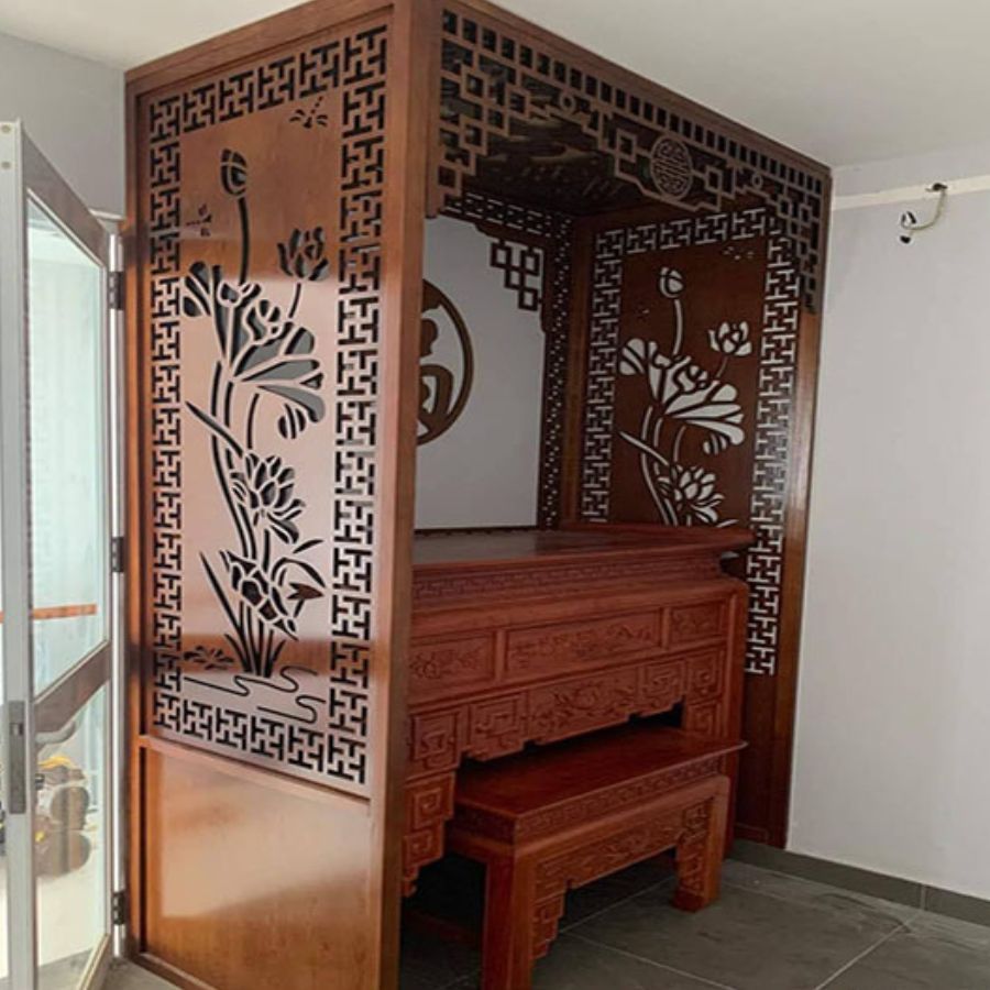 Vách ngăn phòng thờ 106