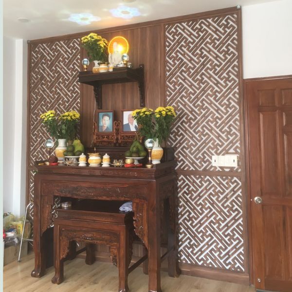 Vách ốp phòng thờ 34