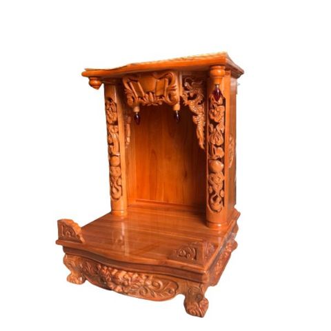  BÀN THỜ ÔNG ĐỊA GỖ XOAN ĐÀO MẪU NỬA CỘT 02 