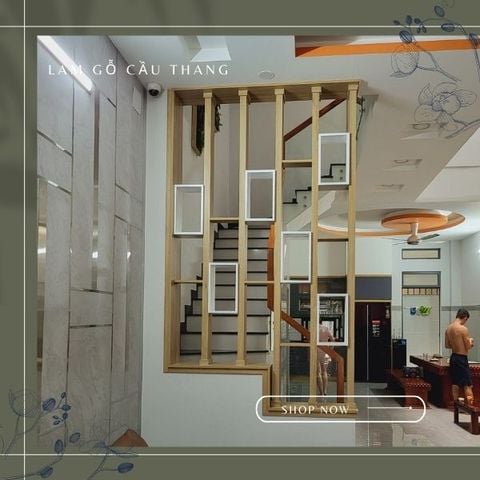  LAM GỖ CẦU THANG - MẪU MỚI 