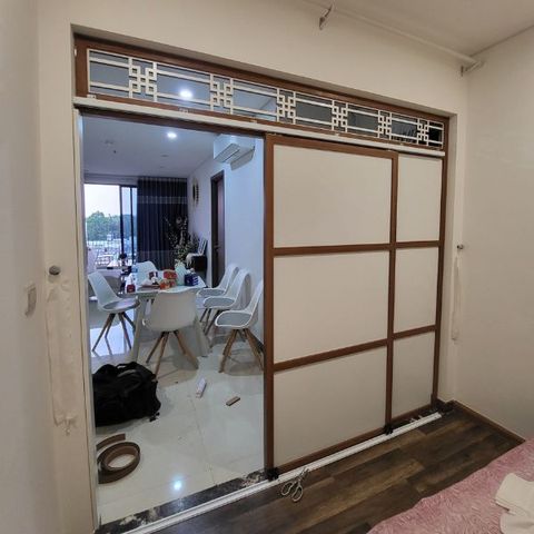  Vách ngăn cnc phòng ngủ 1 