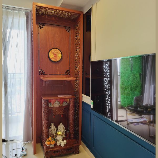 Vách ngăn phòng thờ 27