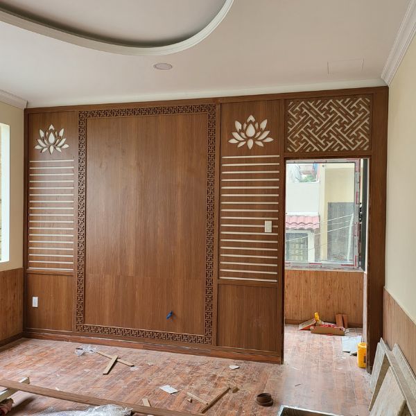Vách ngăn cnc phòng ngủ 11
