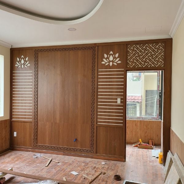 Vách ngăn cnc phòng ngủ 11