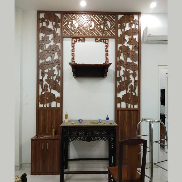 Vách ốp phòng thờ 25