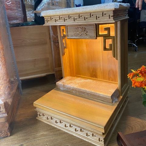  BÀN THỜ ÔNG ĐỊA GỖ SỒI 06 