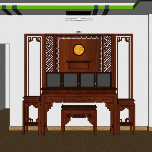 Vách ngăn phòng thờ 137