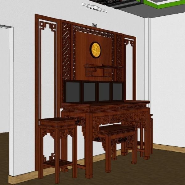 Vách ngăn phòng thờ 137