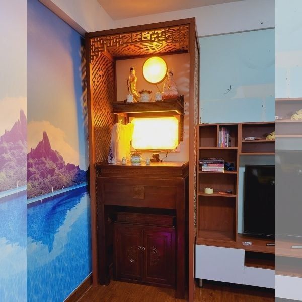 Vách ngăn phòng thờ 139