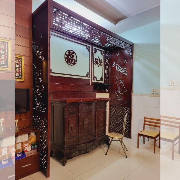 Vách ngăn phòng thờ 151