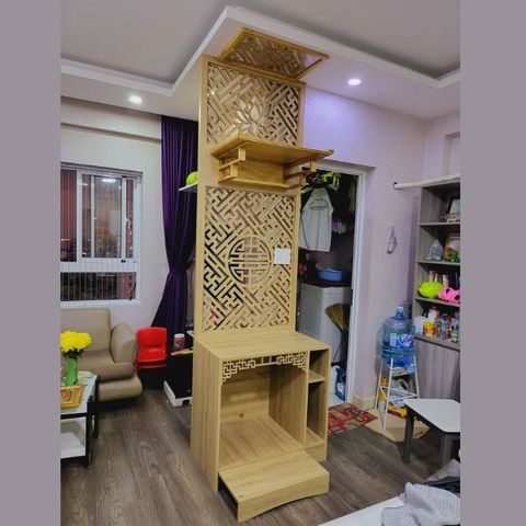  TRANG THỜ TREO TƯỜNG GỖ SỒI 19 