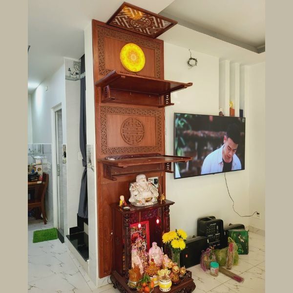 TRANG THỜ TREO TƯỜNG GỖ SỒI 27