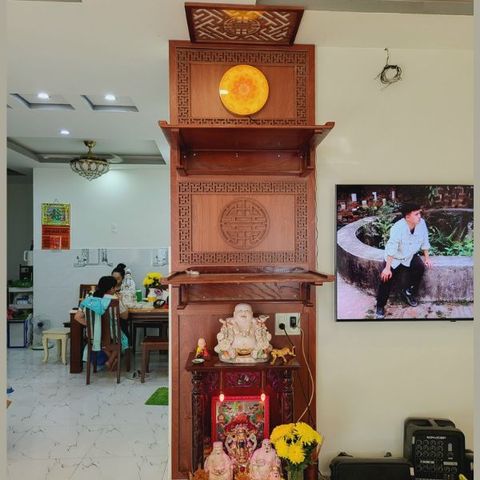  TRANG THỜ TREO TƯỜNG GỖ SỒI 27 