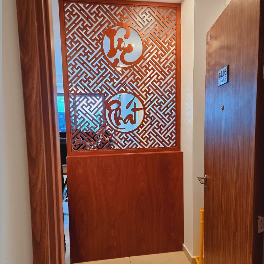 Vách ngăn phòng khách và bếp 34