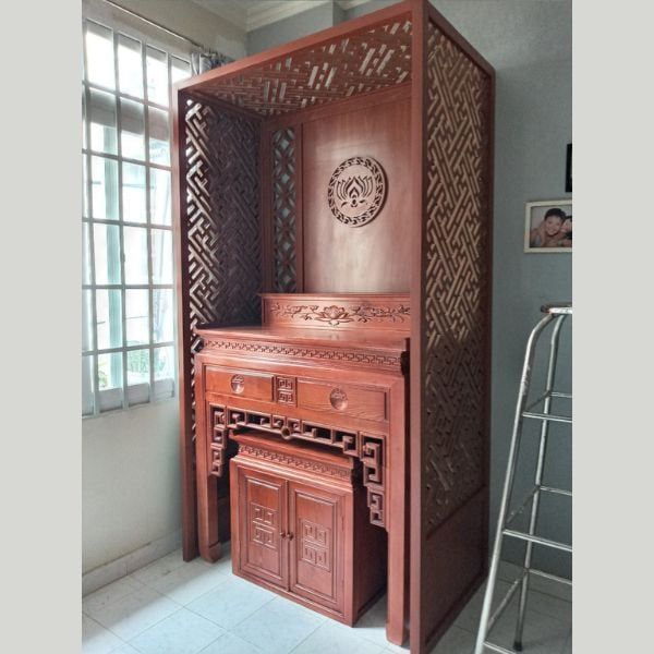 BÀN THỜ GIA TIÊN KÈM BỤC SEN 05