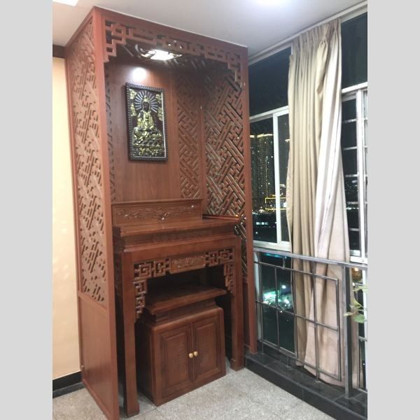 BÀN THỜ GIA TIÊN KÈM BỤC SEN 07