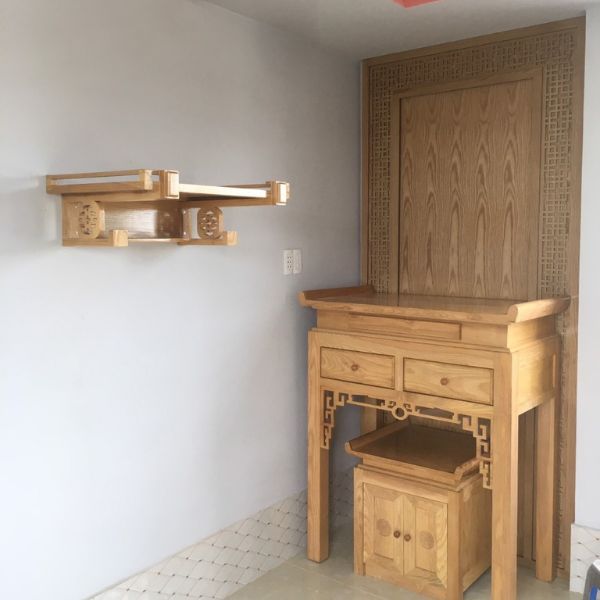 TRANG THỜ TREO TƯỜNG GỖ SỒI 34