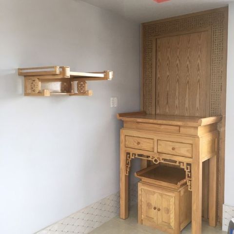  TRANG THỜ TREO TƯỜNG GỖ SỒI 34 