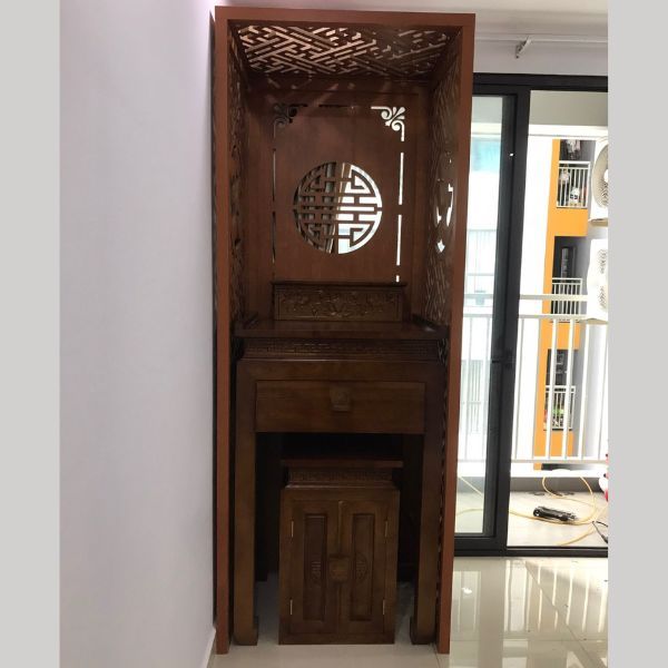 BÀN THỜ GIA TIÊN KÈM BỤC SEN 09
