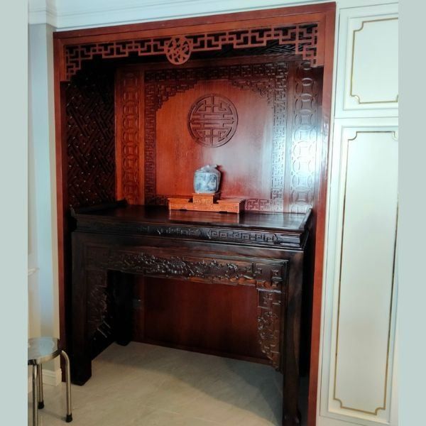 Vách ngăn phòng thờ 158