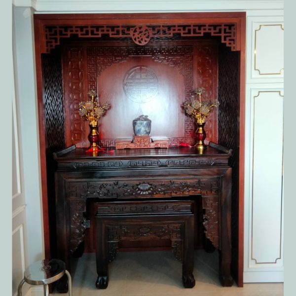 Vách ngăn phòng thờ 158