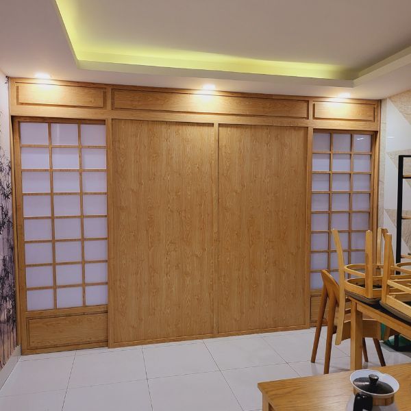 Vách ngăn cnc phòng ngủ 17