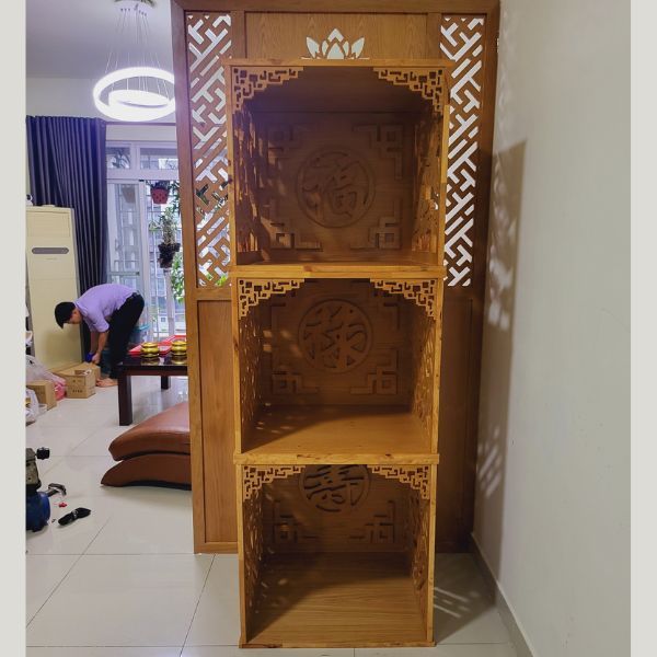 Vách ngăn phòng thờ 57