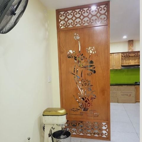  Vách ngăn phòng khách - gỗ công nghiệp 