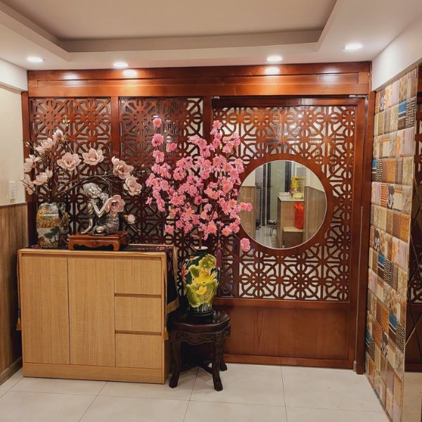 Vách ngăn cnc phòng ngủ 14