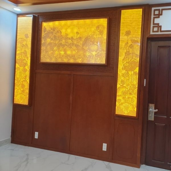 Vách ngăn phòng thờ 180