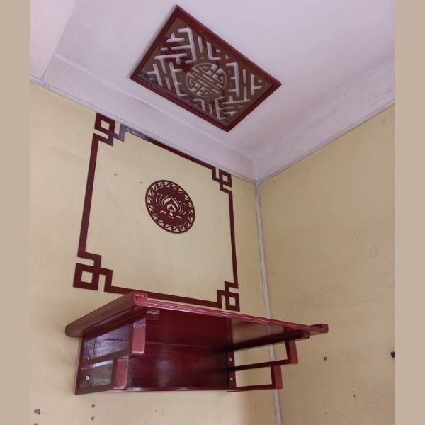 TRANG THỜ TREO TƯỜNG GỖ SỒI 14