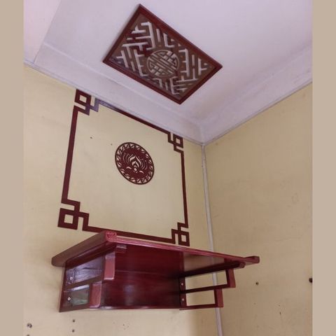  TRANG THỜ TREO TƯỜNG GỖ SỒI 14 