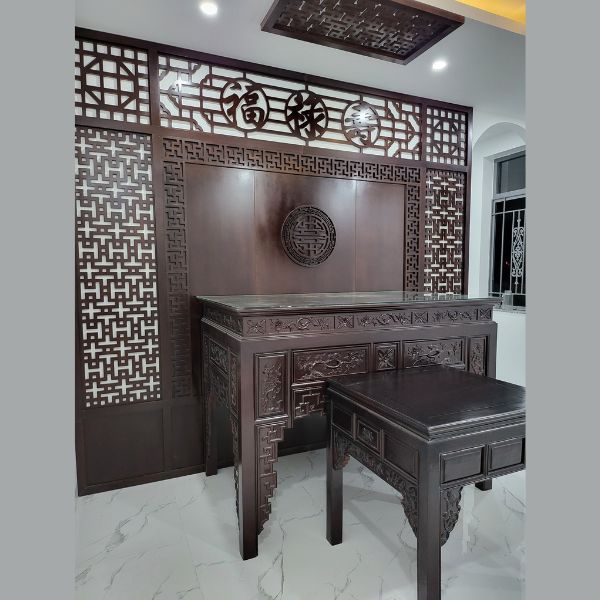 Vách ngăn phòng thờ 06