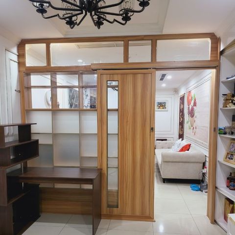 vách ngăn phòng cửa lùa