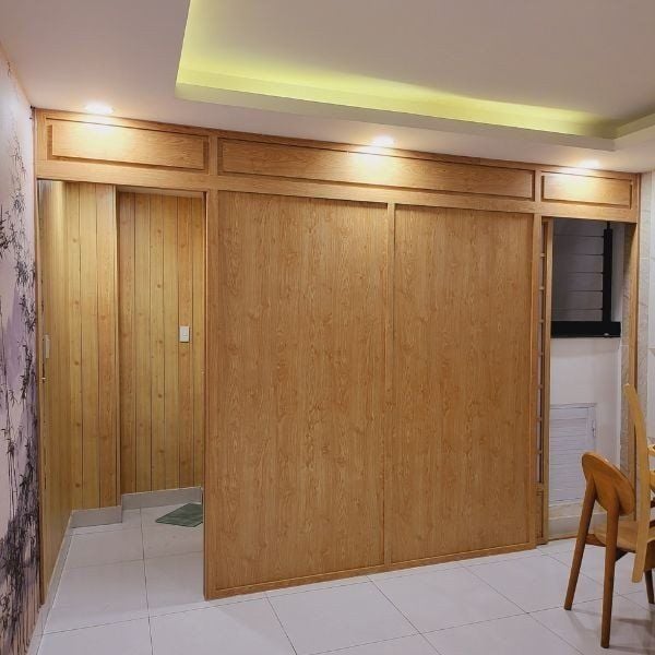 Vách ngăn phòng cửa lùa