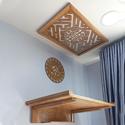  TRANG THỜ TREO TƯỜNG GỖ SỒI 43 