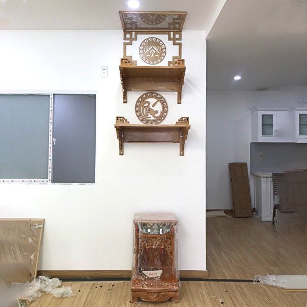 TRANG THỜ TREO TƯỜNG GỖ SỒI 44