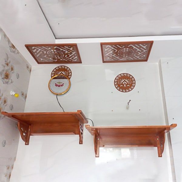 TRANG THỜ TREO TƯỜNG GỖ SỒI 45