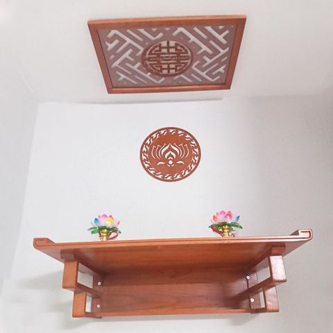  TRANG THỜ TREO TƯỜNG GỖ SỒI 47 