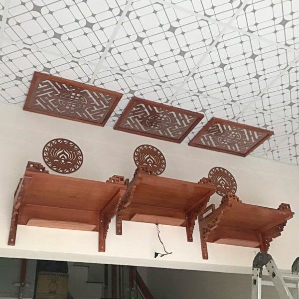 TRANG THỜ TREO TƯỜNG GỖ SỒI 50